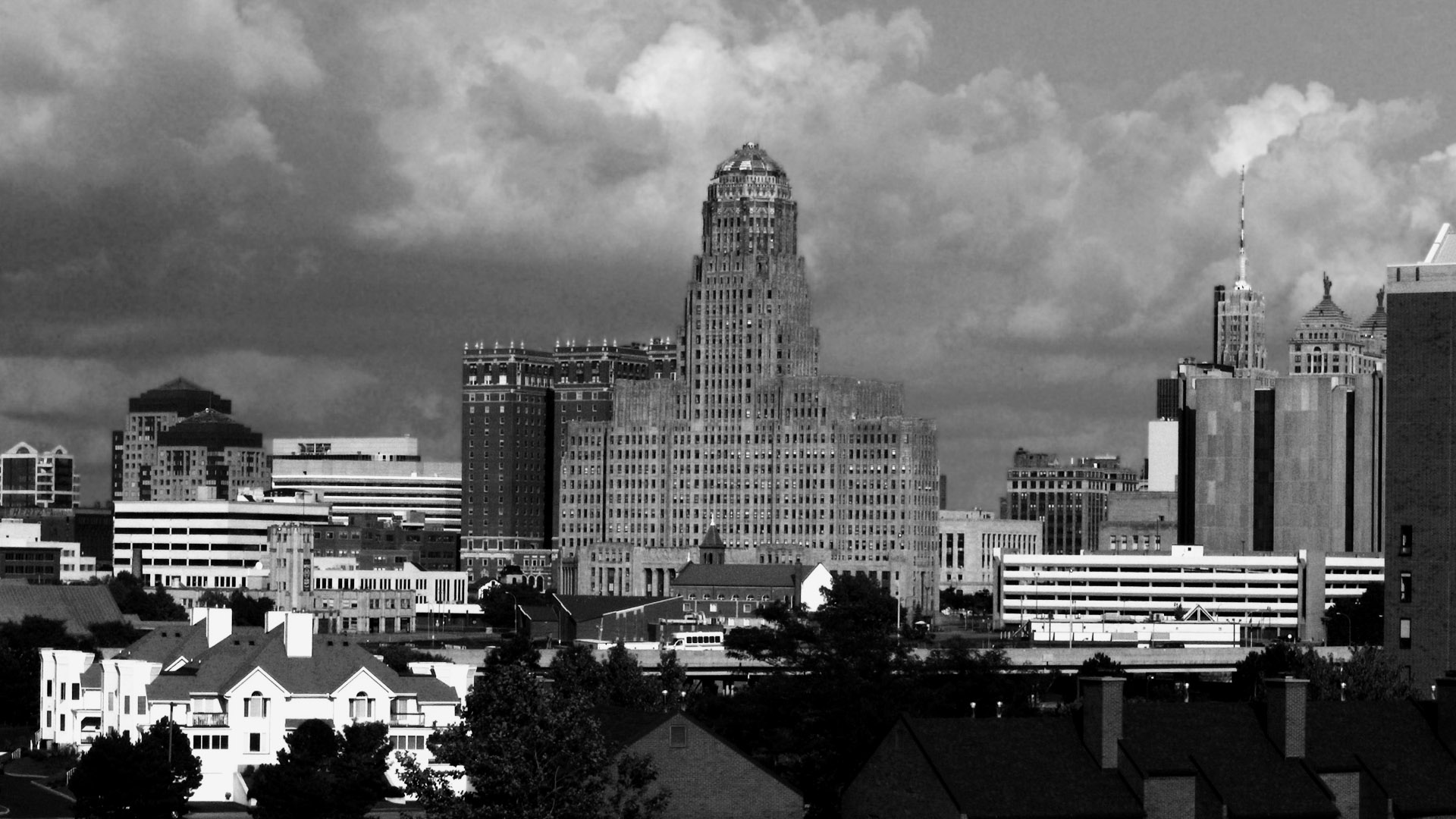skyline view of Buffalo, NY