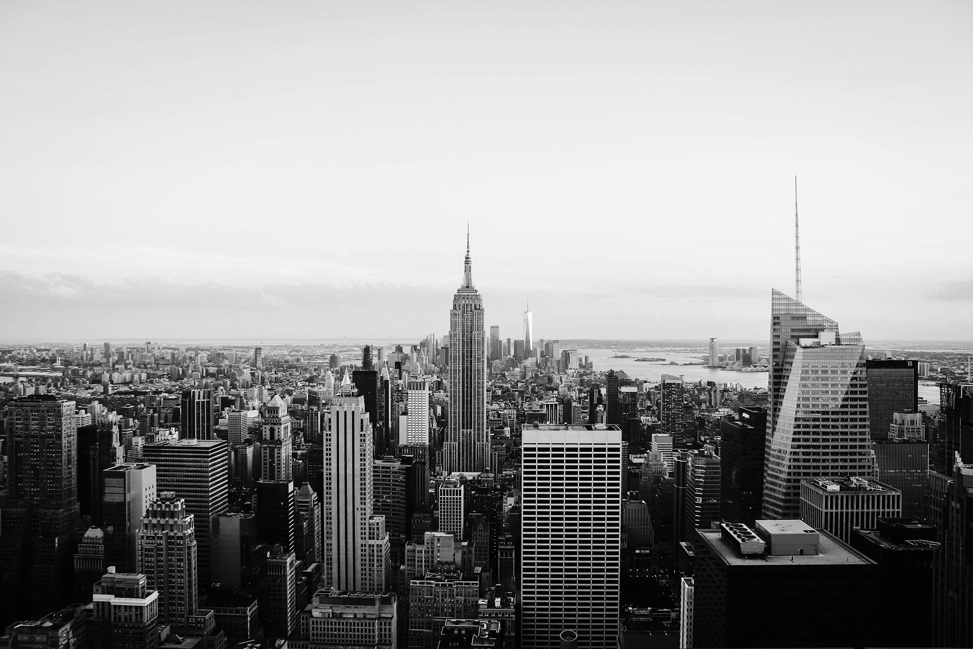 skyline view of New York City, NY